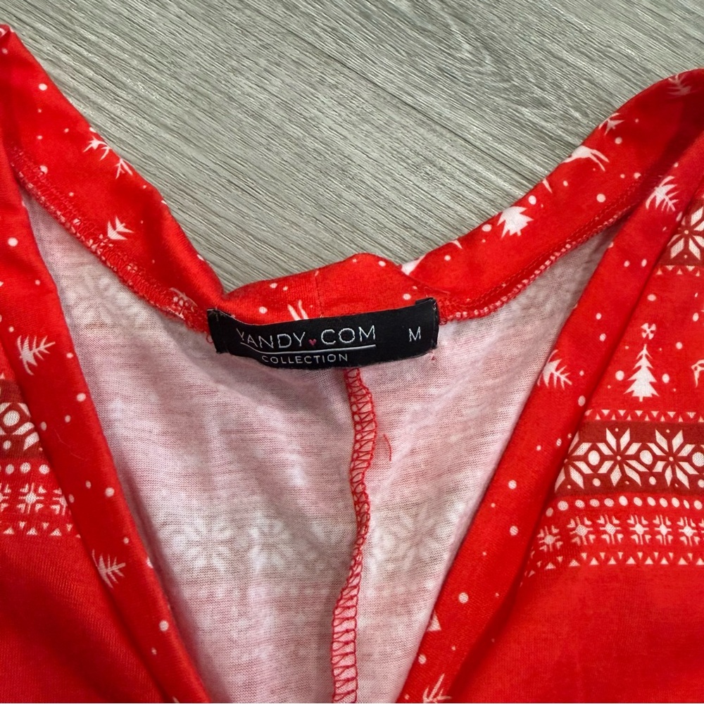Yandy Red Holiday Bodysuit - Picture 2 of 3